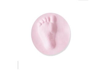 Empreinte bébé Wewoo Main de bébé et encre de pied nouveau-né modèle empreinte de boue rose clair