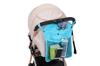 Accessoires poussettes Wewoo Sac de rangement trolley pour bébé de universel baby care bleu