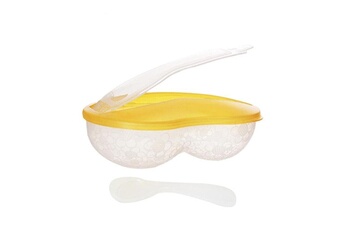 Assiette bébé Wewoo Assiettes aliments pour bébés bols alimentaires jaune transparent