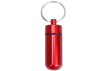 Gourde et poche à eau Wewoo 10 pcs portable scellé étanche alliage d'aluminium bouteille de pilule de premiers soins avec trousseau rouge