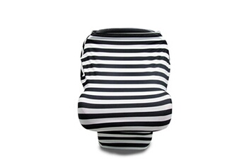Accessoires poussettes Wewoo Housse de siège de bébé multifonctionnelle élargie pour poussette pare-brise pare-brise (rayures noires et blanches)