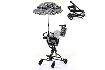 Accessoires poussettes Wewoo Poussette pliante pour bébé en un clic, noir 1 panier de coussin parapluie