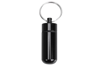 Gourde et poche à eau Wewoo 10 pcs portable scellé étanche alliage d'aluminium bouteille de pilule de premiers soins avec trousseau noir