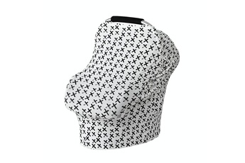 Accessoires poussettes Wewoo Couverture de poussette de coussin de siège de sécurité de serviette d'allaitement en coton multifonctionnelle (paire de croix)