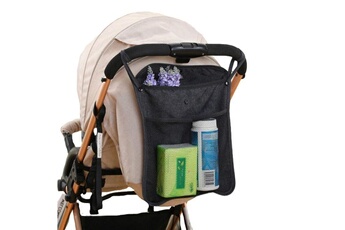 Accessoires poussettes Wewoo Sac de rangement trolley pour bébé de universel baby care noir