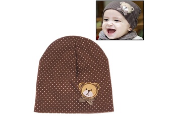Autres cadeaux naissance Wewoo Bonnet chapeau pour bébé de doux en coton style ours