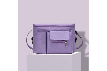 Accessoires poussettes Wewoo Poussette multifonctionnelle sac suspendu poussette biberon bouteille d'eau sac sac de rangement (violet)