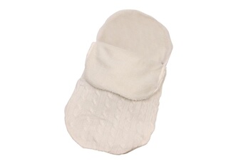 Drap bébé Wewoo Epais bébé swaddle wrap knit enveloppe sac de couchage nouveau-né nourrisson bandes chaudes intérieur poussette (blanc)