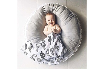 Chaises hautes et réhausseurs bébé Wewoo Siège de sac de haricot infantil chaise de nourrissage multi-fonction nursling de voiture pour bébé d'enfant canapé gris