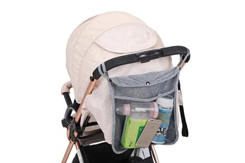 Accessoires poussettes Wewoo Sac de rangement trolley pour bébé de universel baby care gris