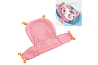 Transat de bain Wewoo Support de douche pour bébé de tapis de bain de poche filet nouveau-né lit de de rose