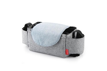 Accessoires poussettes Wewoo Sacs pour poussette de bébé grande capacité sac de couches de maman multifonctions à de voyage soins de maternité de rangement suspendu gris