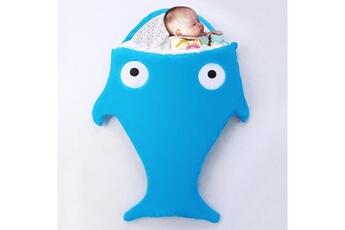 Drap bébé Wewoo Pour 1-1,5 ans bébé, taille: bleu 105yard sac de vêtements de couchage bébé style requin mignon