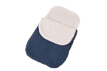 Drap bébé Wewoo Epais bébé swaddle wrap knit enveloppe sac de couchage nouveau-né nourrisson bandes chaudes intérieur poussette (bleu)