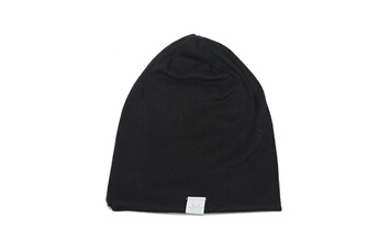 Autres cadeaux naissance Wewoo 2 pcs mignon solide coton tricoté chapeau bonnets automne hiver chaud bouchons colorés casquettes pour nouveau-né bébé enfants noir