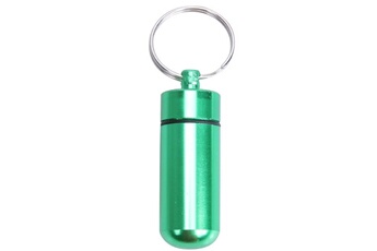 Gourde et poche à eau Wewoo 10 pcs portable scellé étanche alliage d'aluminium bouteille de pilule de premiers soins avec trousseau vert