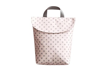 Accessoires poussettes Wewoo Sac à couches en coton petit sac de rangement pour couches portable (étoiles roses)