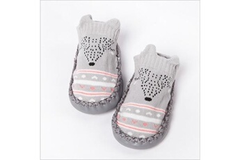 Autres cadeaux naissance Wewoo Chaussettes bébé à la mode avec des semelles en caoutchouc chaussette pour nouveau-né automne hiver de plancher enfants chaussures antidérapante à sem