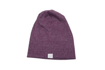 Autres cadeaux naissance Wewoo 2 pcs mignon solide coton tricoté chapeau bonnets automne hiver chaud bouchons colorés capsules de couronne pour nouveau-né enfants violet