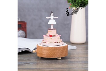 Boite à musique Wewoo Dancer & cake shape home decor boîtes à musique en bois d'origine