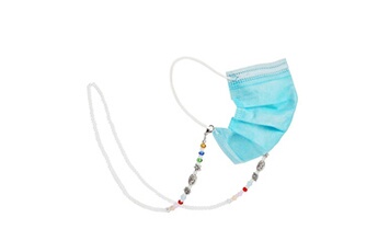Création perle et bijou Wewoo 3 pcs rétro couleur perles masque mixte anti-perte lanière chaîne de lunettes suspendues
