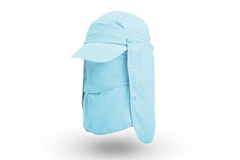 Casquette et chapeau sportswear Wewoo Chapeau de soleil multifonctionnel chapeau de protection solaire de pêche en plein air casquette de baseball à séchage rapide (bleu)
