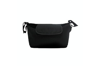Accessoires poussettes Wewoo Sac de rangement suspendu pour poussette sac de poussette multifonctionnel de grande capacité (lin noir)