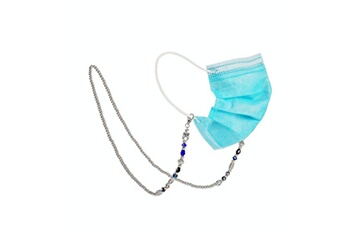 Création perle et bijou Wewoo 4 pcs masque anti-perte lanière ronde perles rétro masque lanière coloré collier de perles chaîne