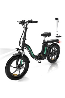 Vélo électrique Hitway Vélo Electrique,20 Fat Tire Ebikes, Moteur Super Puissant de 250 W, Vélos électriques Pliants avec Système SHIMANO à 7 Vitesses, 36V/11,2AH E-Bike
