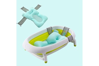 Transat de bain Wewoo Tapis de bain pour bébé de avec poche antidérapante bleu