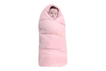 Drap bébé Wewoo Sac de couchage pour bébé épaissi couette chaud nouveau-nétaille 90 cmpour 1-2 ans rose