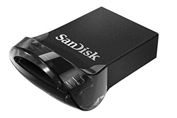 Sandisk Clé USB ultra fit clé usb, 512 go usb 3.1 vitesse jusqu'à 130 mo/s, traditionnel, noir,