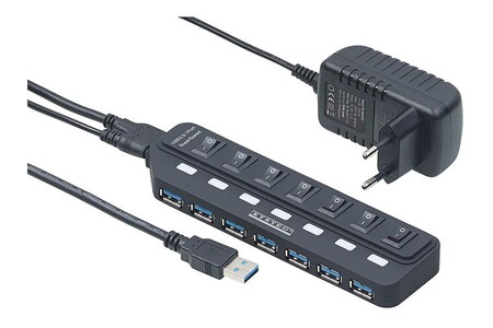Murciélago salida A escala nacional Hub USB Xystec Hub usb 3.0 actif avec 7 ports autonomes | Darty
