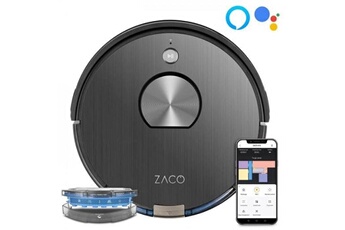 Zaco Aspirateur robot zaco a10 501903 aspirateur laveur connecté - technologie laser 3d jusqu'a 120 minutes 72 db 22w