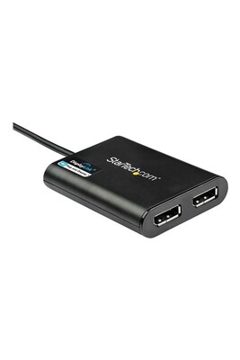 Câbles vidéo StarTech.com Adaptateur USB 3.0 vers double DisplayPort 4K 60 Hz - Carte graphique externe USB 3.0 vers 2 ports DP (USB32DP24K60) - Adaptateur DisplayPort - USB