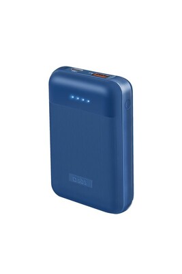 Batterie externe Sbs Batterie externe rapide Power Delivery 20 W, 10 000 mAh, finition rainurée Bleu soft touch-