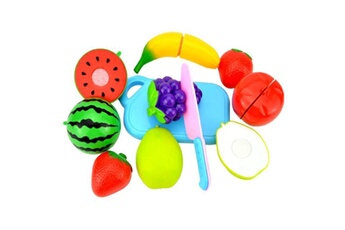Autres jeux de construction Wewoo Faire semblant de jouer en plastique alimentaire jouet coupe légume de fruits pour enfantscouleur aléatoire et style 8 pcs / set