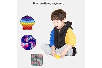 Autre jeux éducatifs et électroniques Wewoo 5 pcs enfants math logic jouets éducatifs silicone pressant jeu parent-enfant, style: ananas (arc-en-ciel)