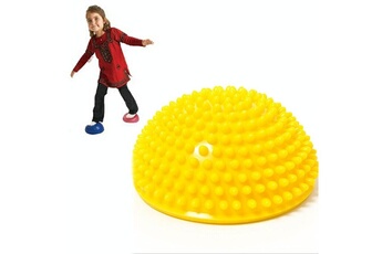 Autre jeu de plein air Wewoo Hémisphère équilibre pas à durian épi boule de massage intégration sensorielle des jeux extérieur en plein air jouets pour enfants jaune