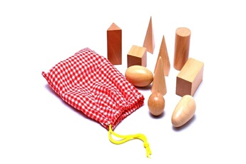 Autre jeux éducatifs et électroniques Wewoo Montessori aide à l'enseignement sensoriel mystery bag enfants géométrique identification building blocks early education toys
