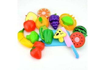 Autres jeux de construction Wewoo Faire semblant de jouer en plastique alimentaire jouet coupe légume de fruits pour enfantscouleur aléatoire et style 12 pcs / set