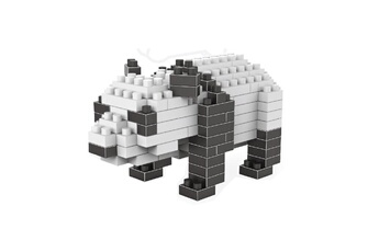Autres jeux de construction Wewoo Jeu construction diy a assemblé des jouets en plastique de bloc particules diamant modèle panda