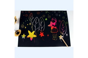 Autre jeux éducatifs et électroniques Wewoo 20 pcs bricolage à la main créatif scratch peinture papier art enfants jouets éducatifs