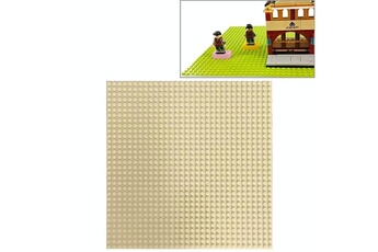 Autres jeux de construction Wewoo 32 * 32 petites particules bricolage bloc de construction plaque inférieure 25,5 * 25,5 cm de mur accessoires jouets pour enfants couleur crème