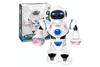 Robot éducatif Wewoo Robots télécommandés jouets éducatifs pour enfants blanc robot de danse électrique hyun led light music