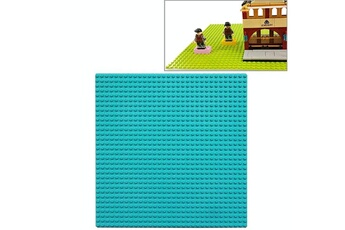 Autres jeux de construction Wewoo 32 * 32 petites particules bricolage bloc de construction plaque inférieure 25,5 * 25,5 cm de mur accessoires jouets pour enfants bleu clair