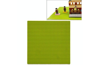 Autres jeux de construction Wewoo 32 * 32 petites particules bricolage bloc de construction plaque inférieure 25,5 * 25,5 cm de mur accessoires jouets pour enfants vert clair