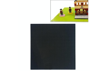 Autres jeux de construction Wewoo 32 * 32 petites particules bricolage bloc de construction plaque inférieure 25,5 * 25,5 cm de mur accessoires jouets pour enfants noir