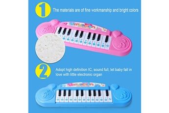 Autre jeux éducatifs et électroniques Wewoo Cute mini 21 key early education clavier électronique enfants musique jouets rose