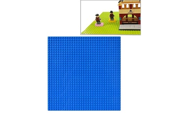Autres jeux de construction Wewoo 32 * 32 petites particules bricolage bloc de construction plaque inférieure 25,5 * 25,5 cm de mur accessoires jouets pour enfants bleu